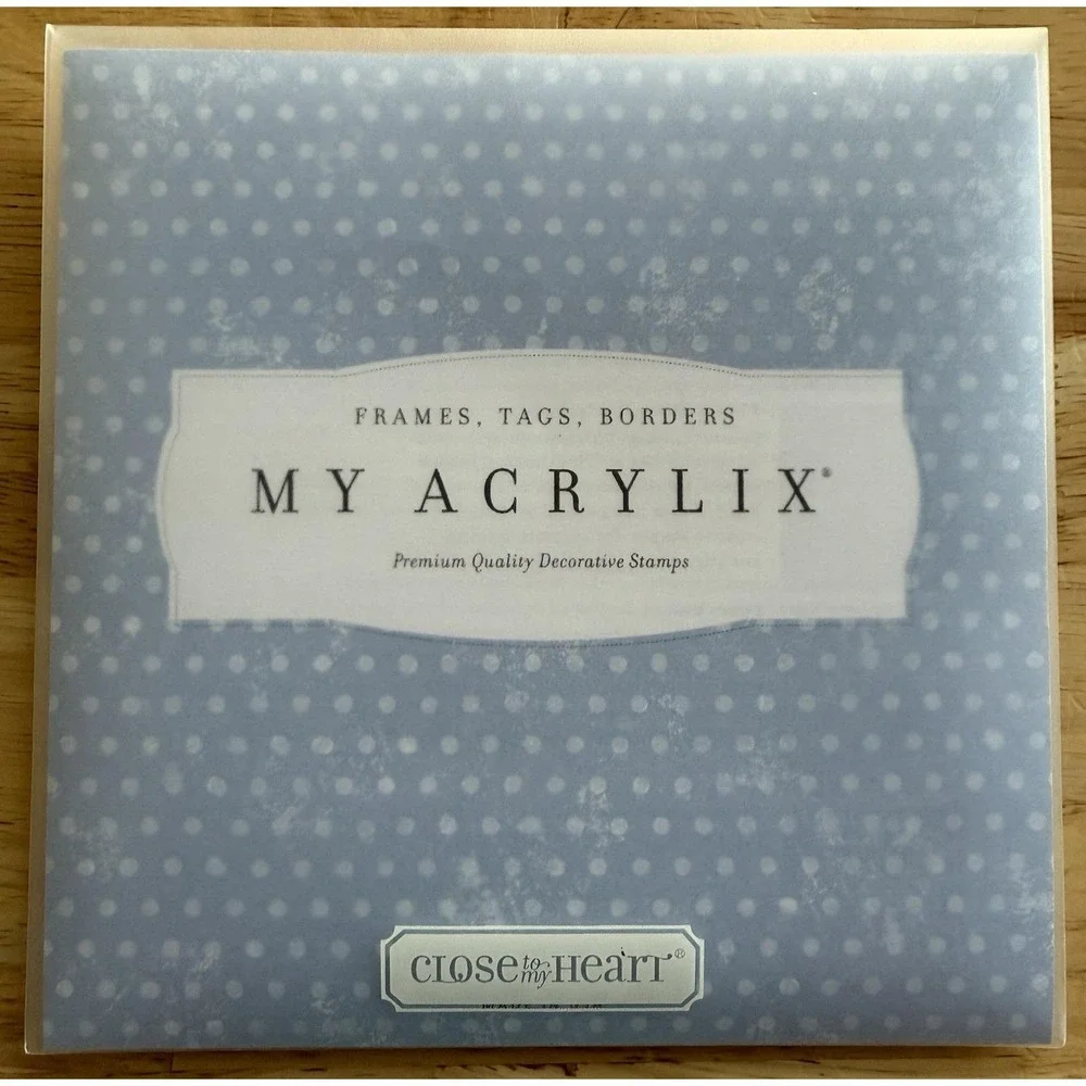 Close To My Heart CTMH My Acrylix Clear Stamp Set Frames Tags Borders‎ Theme